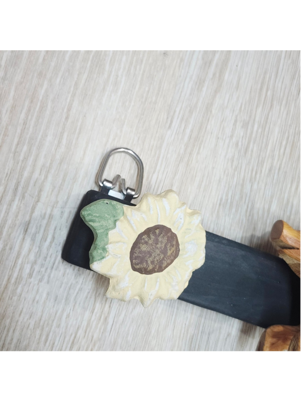 Farmhouse Decor Piggy Hanging Knob Shelf Pair Handmade Home flowers grapes - Picture 3 of 10